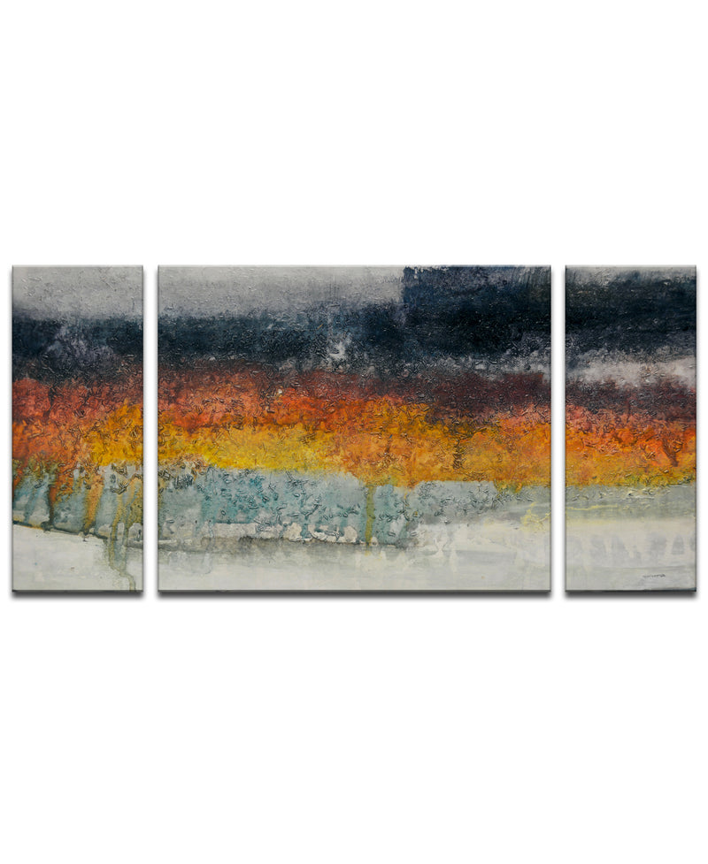 'Dream Fields' 3 Piece Wrapped Canvas Wall Art Set