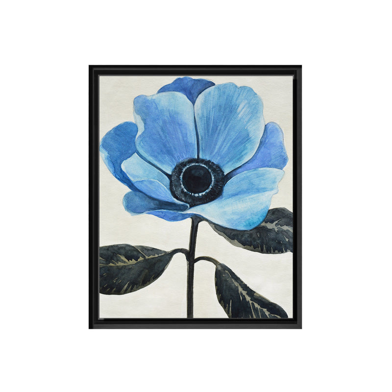 Graceful Poppy III Framed Canvas Wall Art