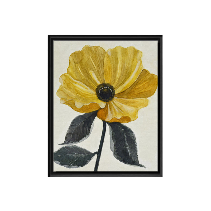 Graceful Poppy IV Framed Canvas Wall Art
