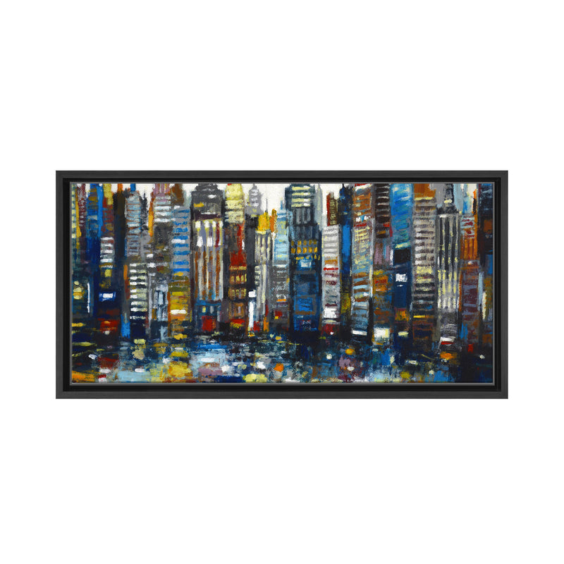 Never Sleeps Framed Canvas Wall Art