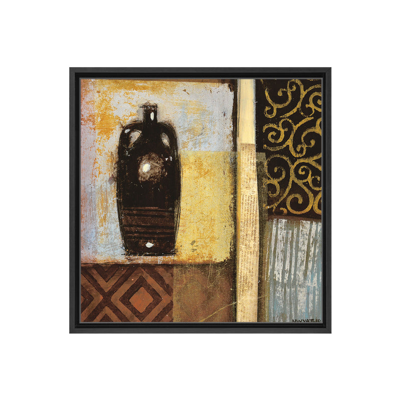 Ancient Urn III Framed Canvas Wall Art