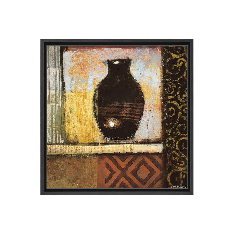 Ancient Urn IV Framed Canvas Wall Art