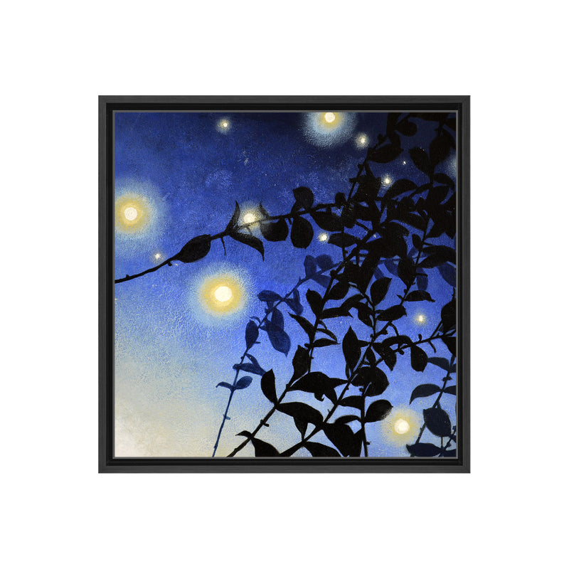 Fireflies I Framed Canvas Wall Art