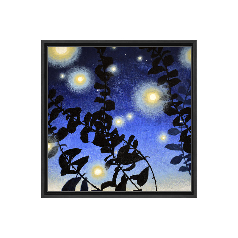 Fireflies II Framed Canvas Wall Art