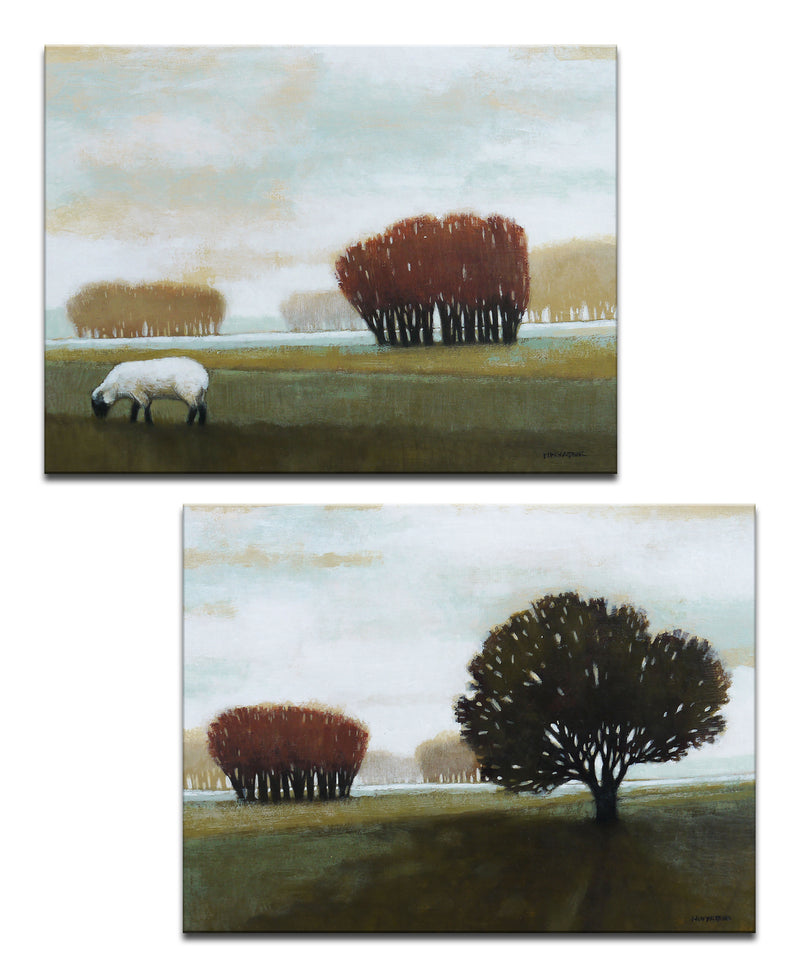 'Peace' Wrapped Canvas Wall Art Set