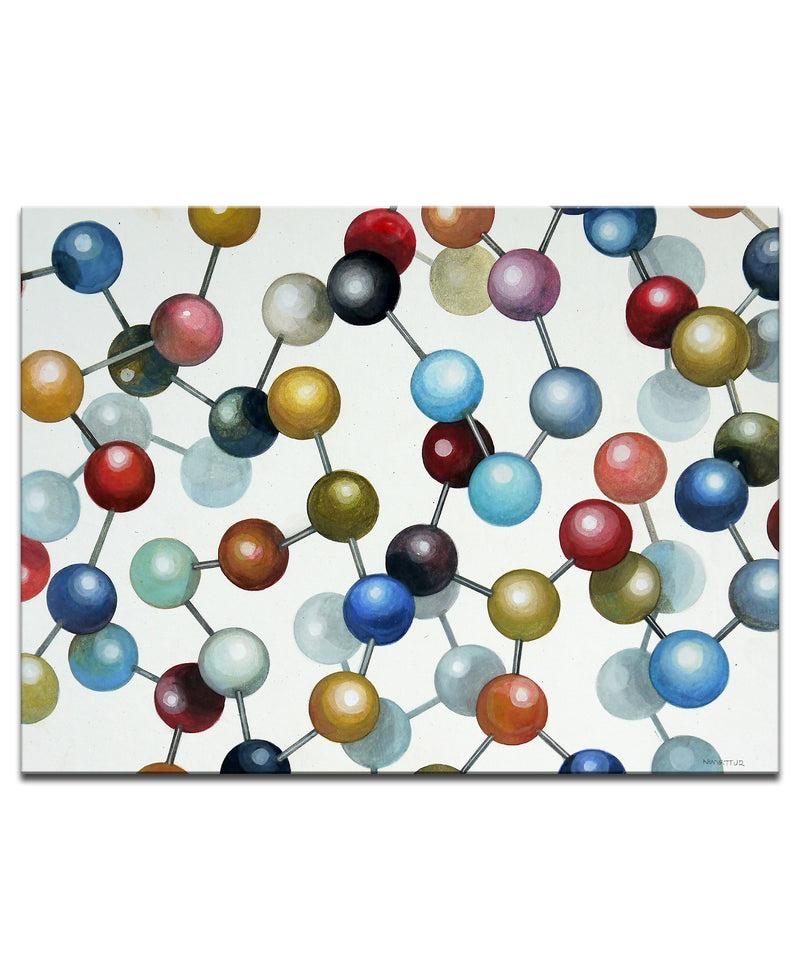'Structure' Wrapped Canvas Wall Art