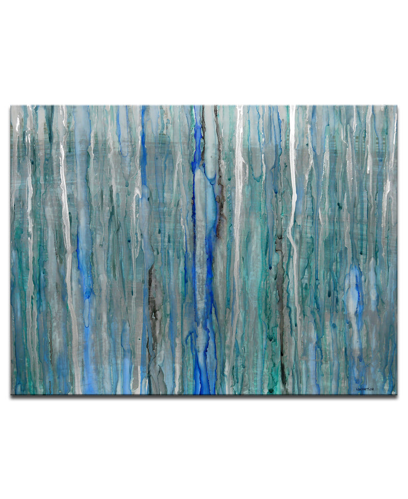 'Arctic Rain' Wrapped Canvas Wall Art
