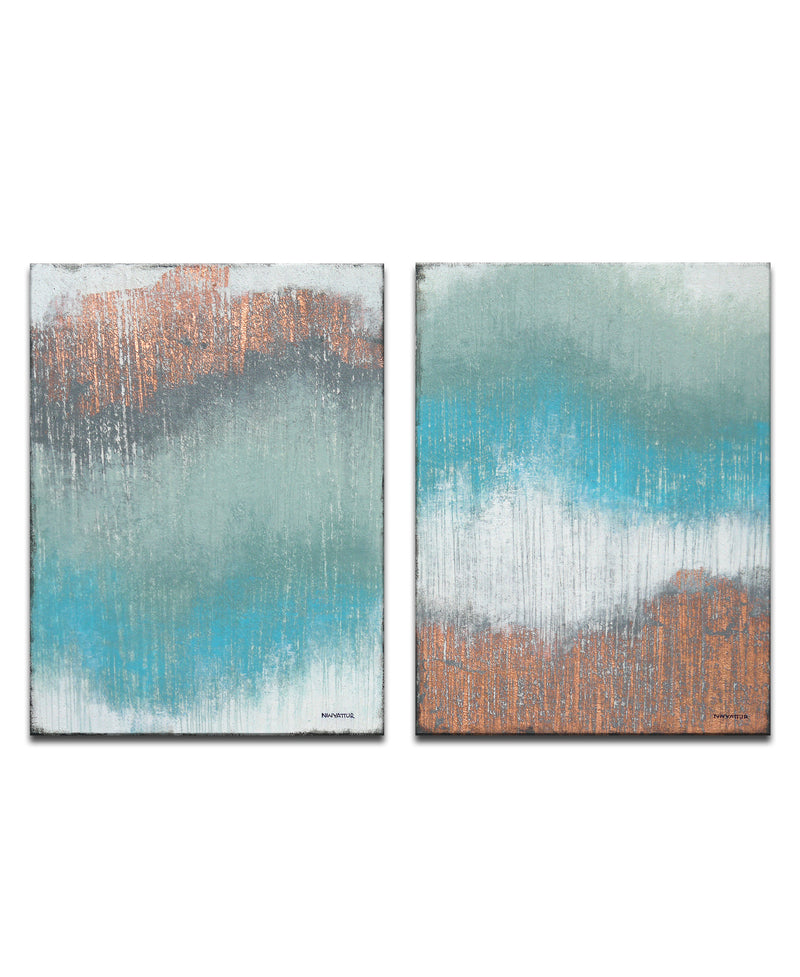 'Heron Point I/II' Wrapped Canvas Wall Art