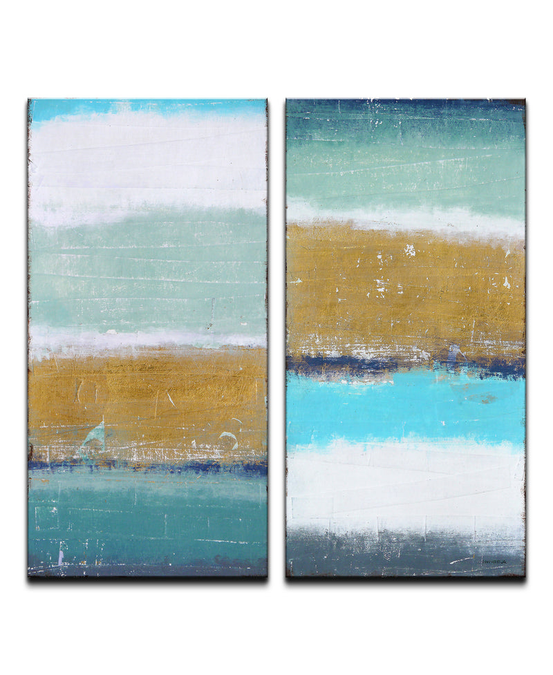 'Coastal Shores' Wrapped Canvas Wall Art Set