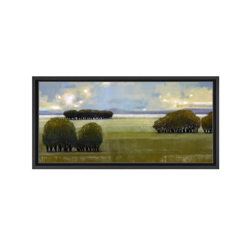 Nice Green I Framed Canvas Wall Art
