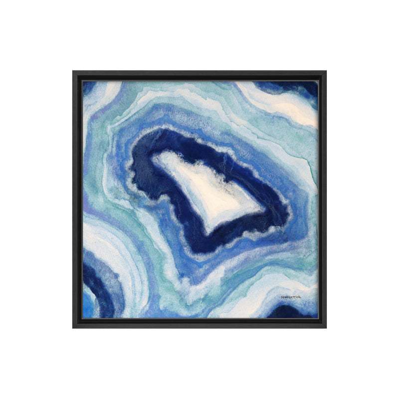Ocean Geode I Framed Canvas Wall Art
