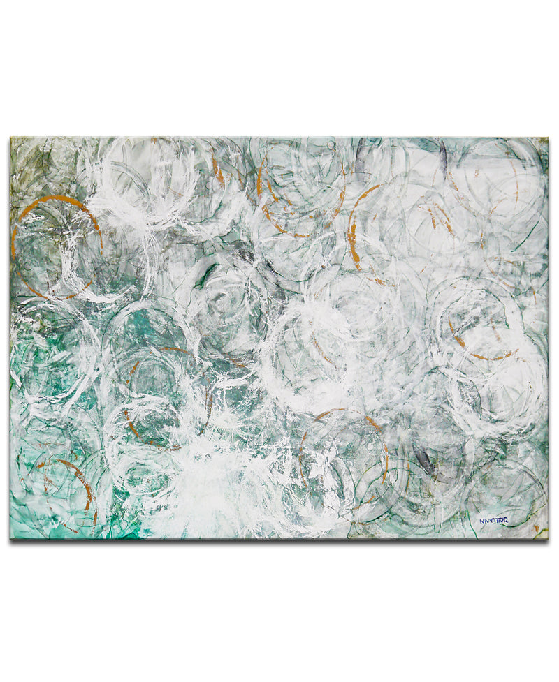 'Ocean Current' Wrapped Canvas Wall Art