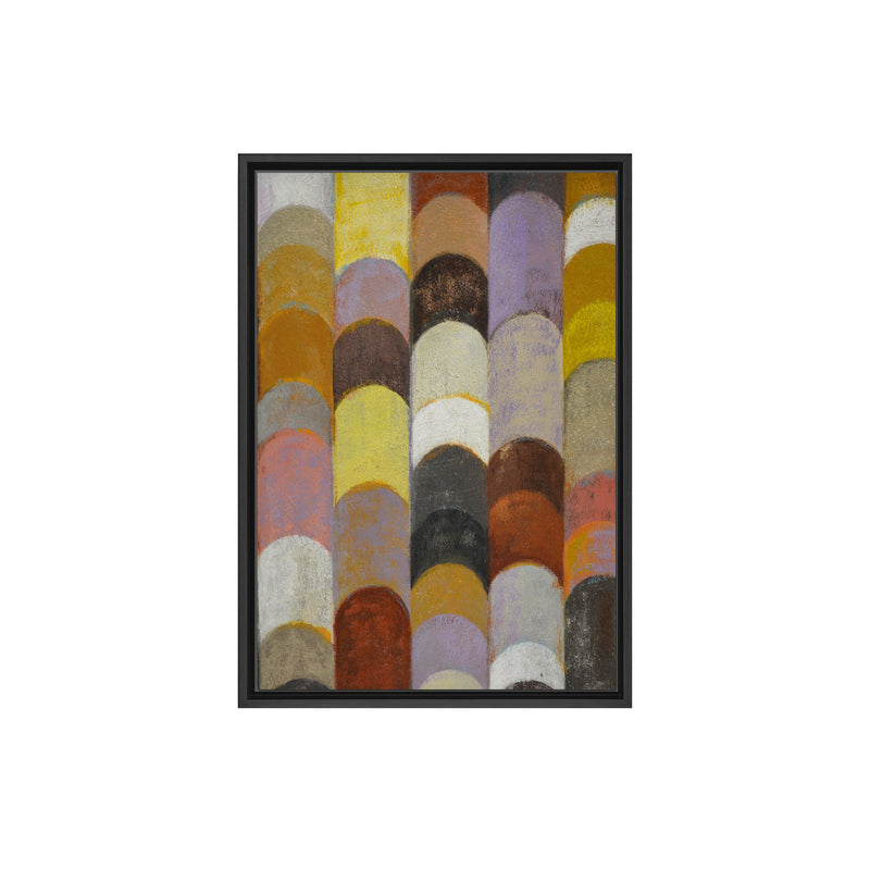 Banded I Framed Canvas Wall Art