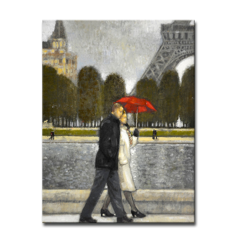 'Romantic Stroll II' Wrapped Canvas Wall Art