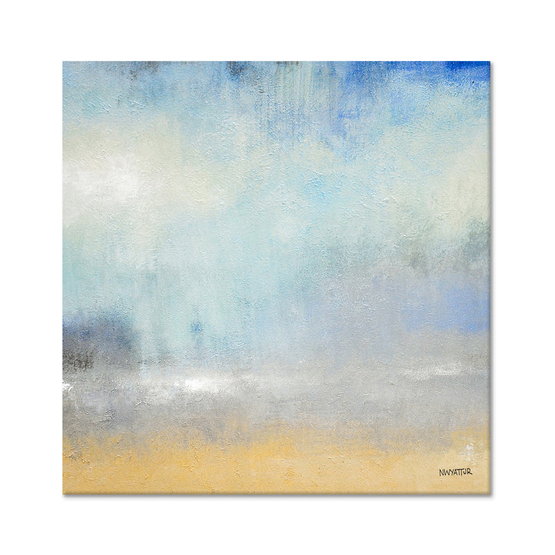 'Coastal Downpour B' Wrapped Canvas Wall Art