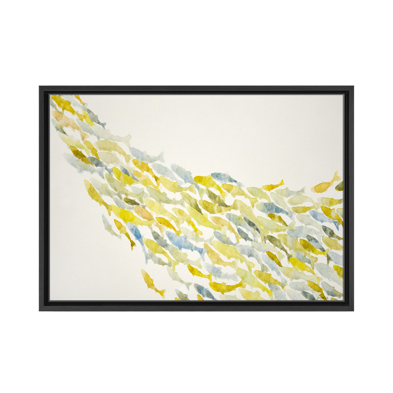 Upstream Framed Canvas Wall Art