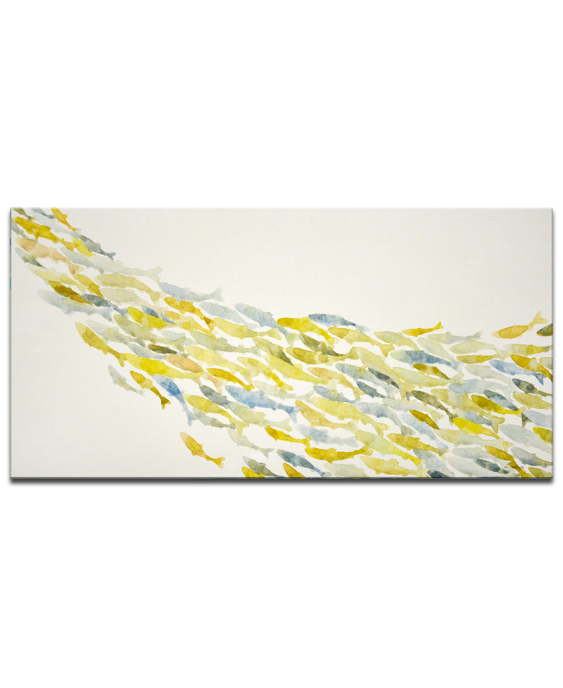 'Upstream' Wrapped Canvas Wall Art