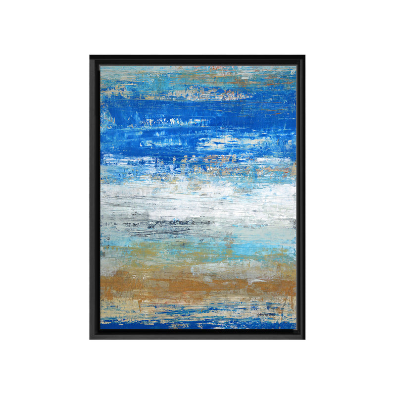 Mediterranean Coast Framed Canvas Wall Art