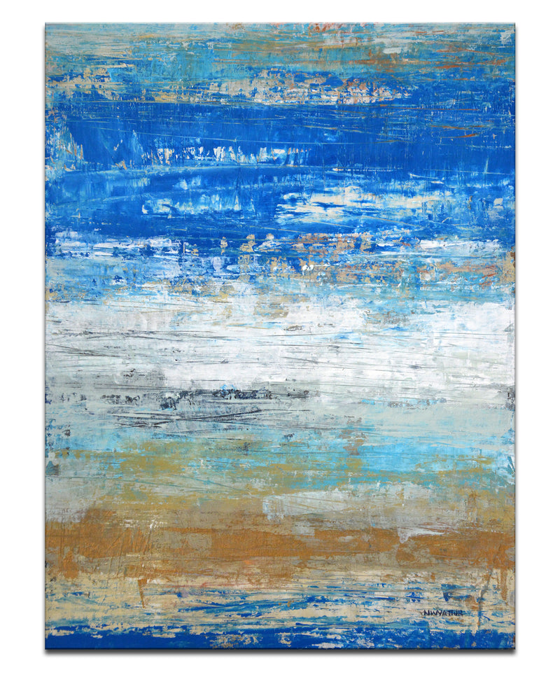'Mediterranean Coast' Wrapped Canvas Wall Art