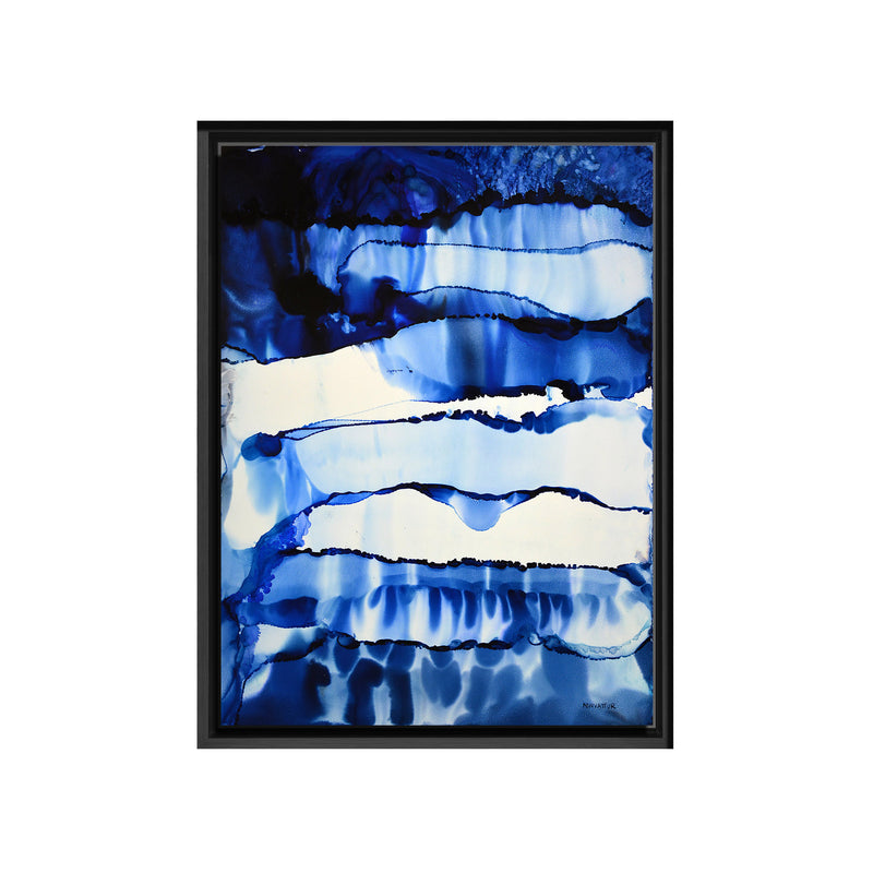 Cooling Fire Framed Canvas Wall Art