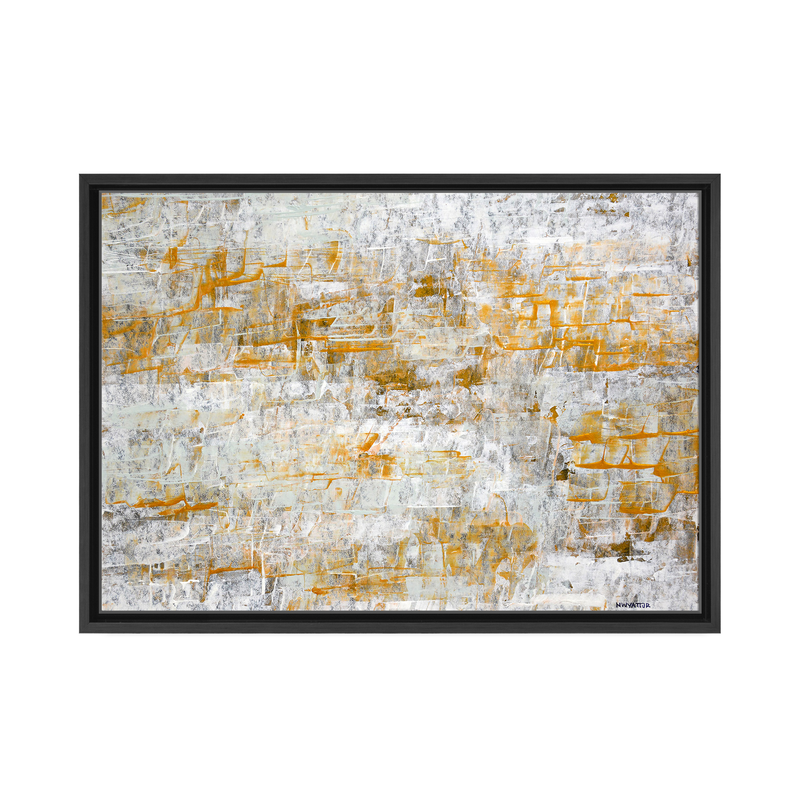 Footprints I Framed Canvas Wall Art