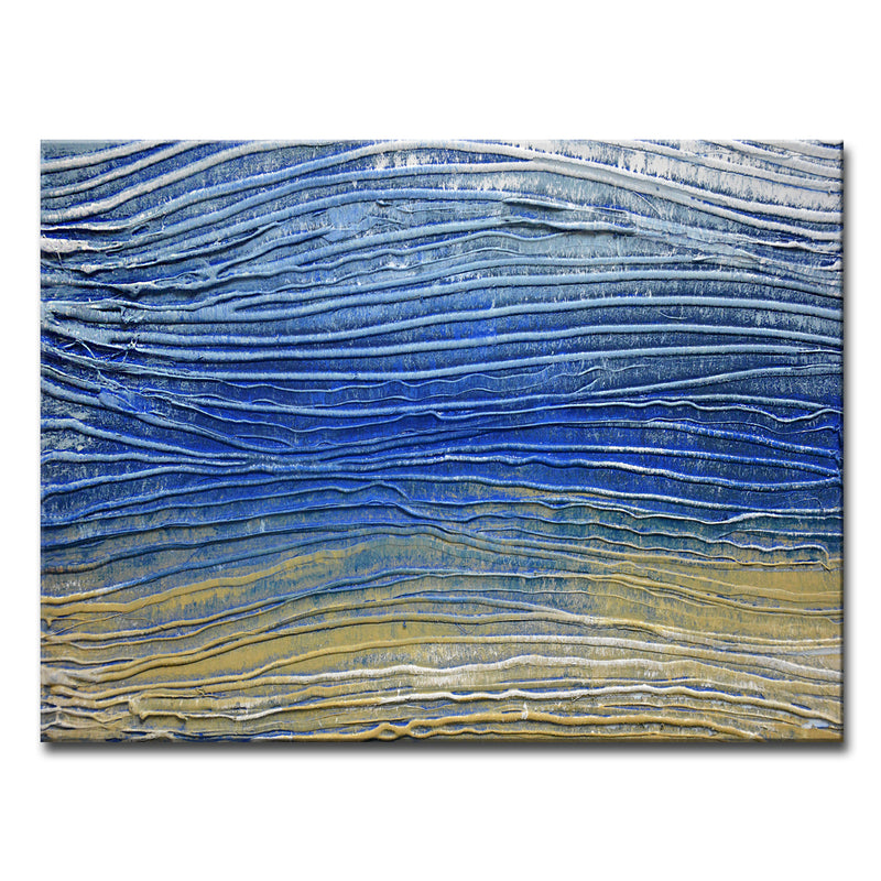 'Desert Midnight Calm' Wrapped Canvas Wall Art