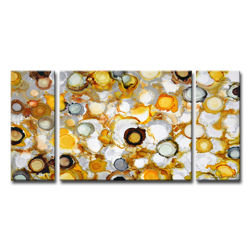 'Sundrops' 3-Piece Wrapped Canvas Wall Art Set