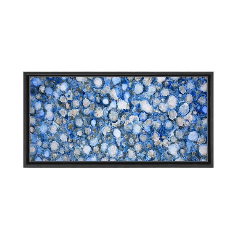 Arctic River Stones Framed Canvas Wall Art