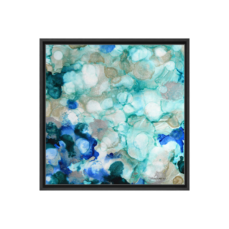 Mermaid Pearls I Framed Canvas Wall Art