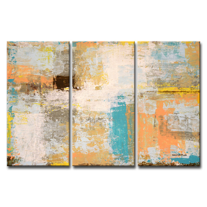 'Promise Me' 3 Piece Wrapped Canvas Wall Art Set
