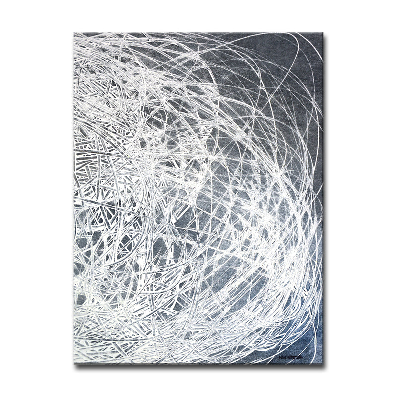 'Denim Threads II' Wrapped Canvas Wall Art
