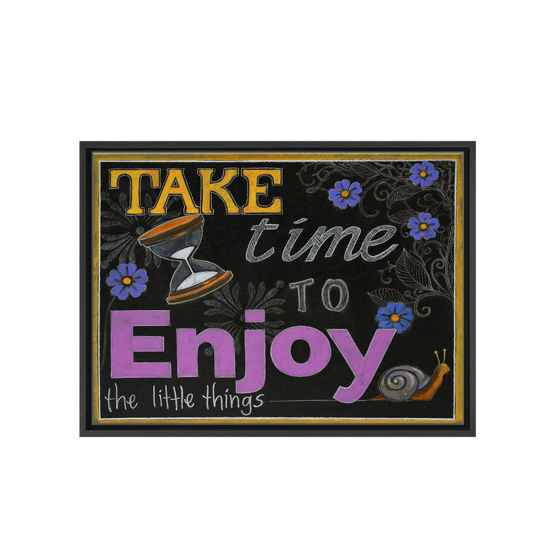 Slate Inspired II Framed Canvas Wall Art