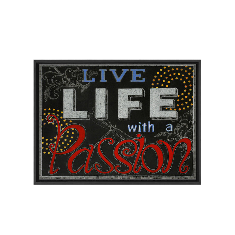 Slate Inspired III Framed Canvas Wall Art