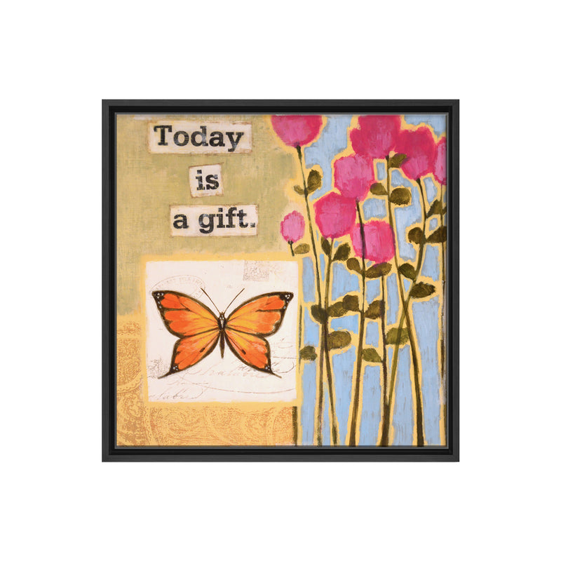 Happy Thoughts I Framed Canvas Wall Art