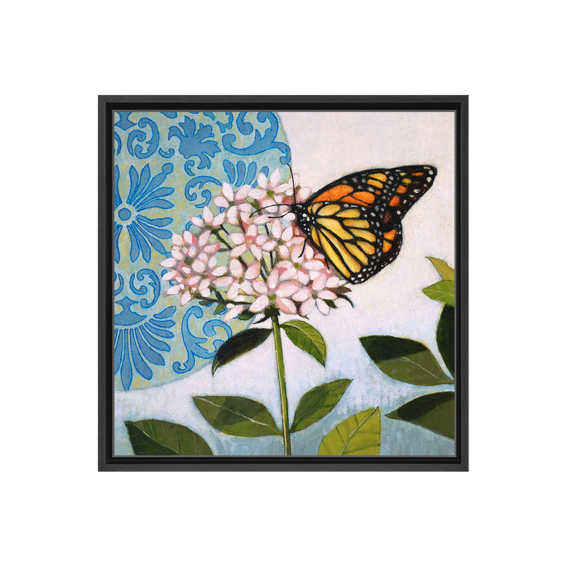 Flitter I Framed Canvas Wall Art