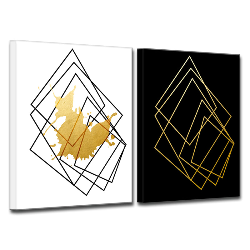 'Gilt Mod I/IB' 2 Piece  Wall Art