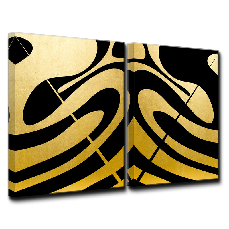 'Gilt Mod II-GI' 2 Piece  Wall Art