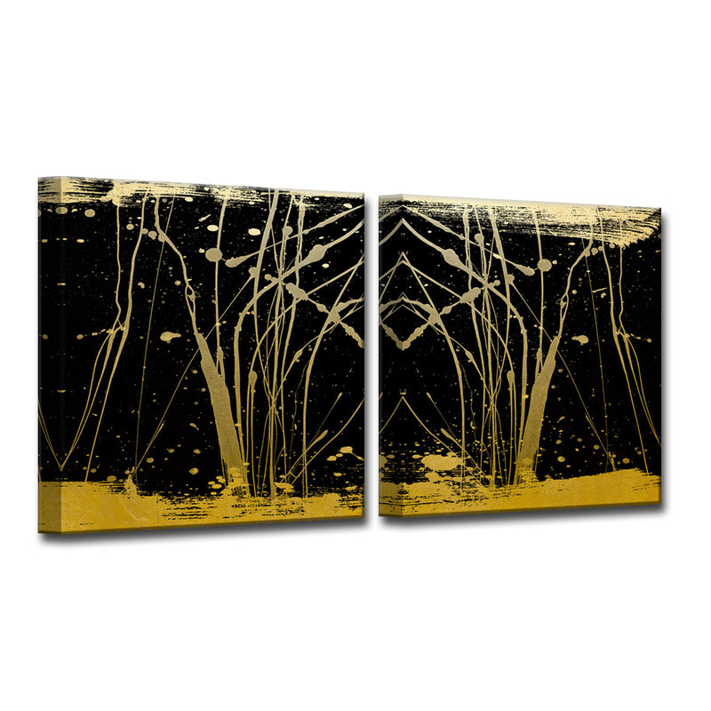 'Gilt Mod IX' 2 Piece  Wall Art