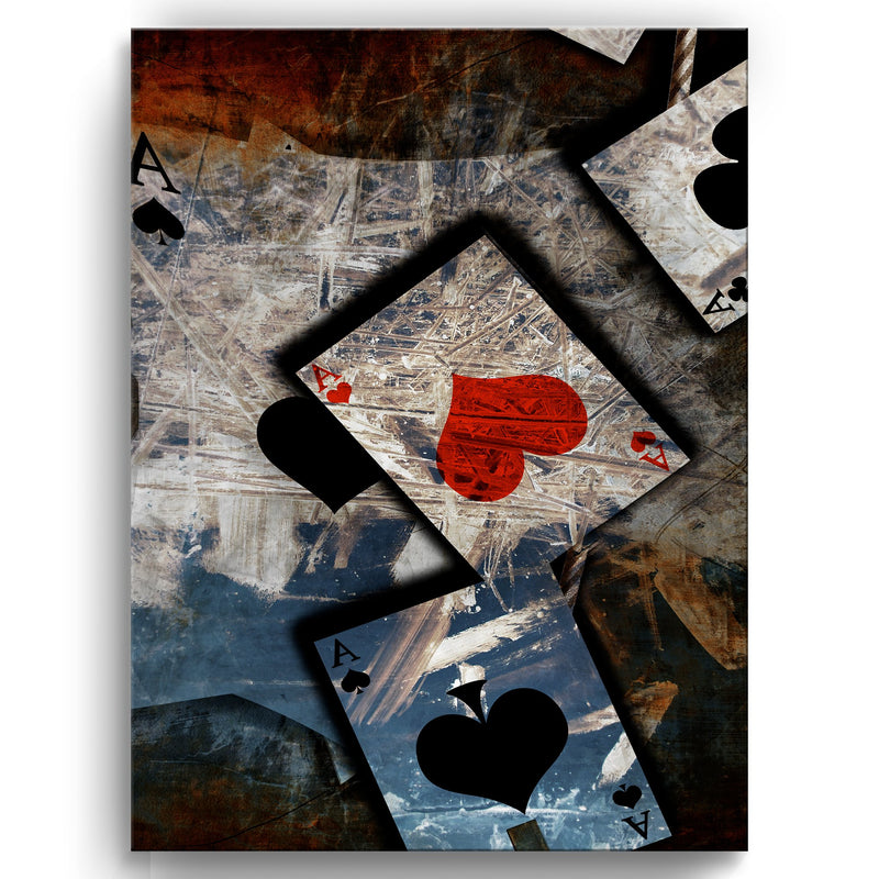 Poker II' Wrapped Canvas Wall Art