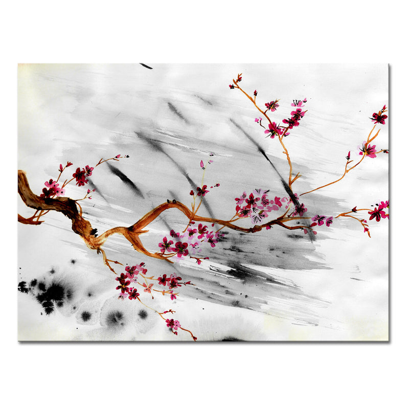 Painted Petals XII' Canvas Wall Art