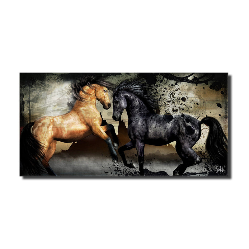 Equestrian Saddle Ink PPI' Canvas Wall Art