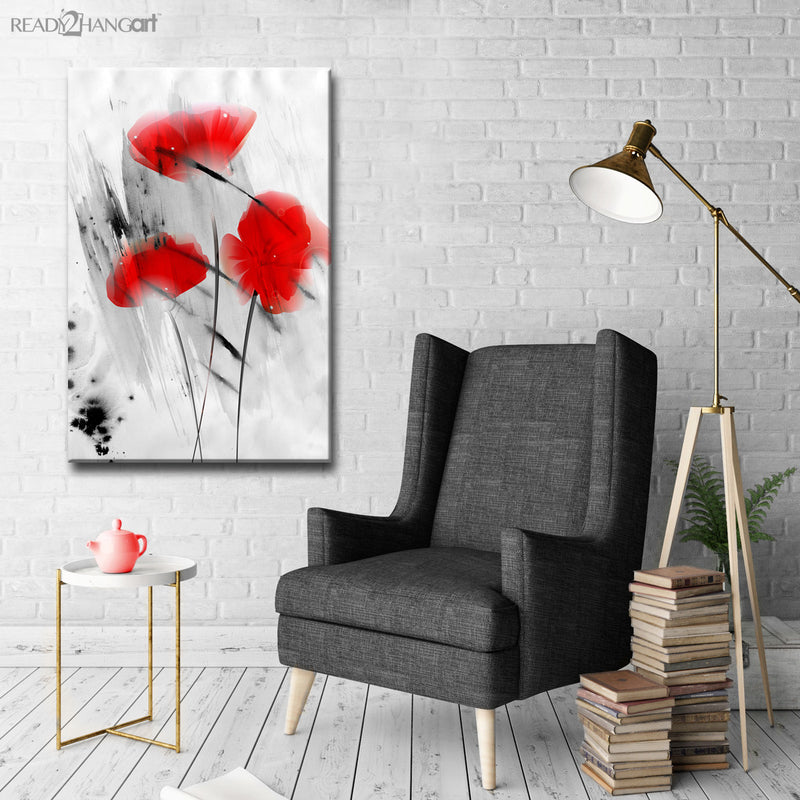 Painted Petals III' Wrapped Canvas Wall Art