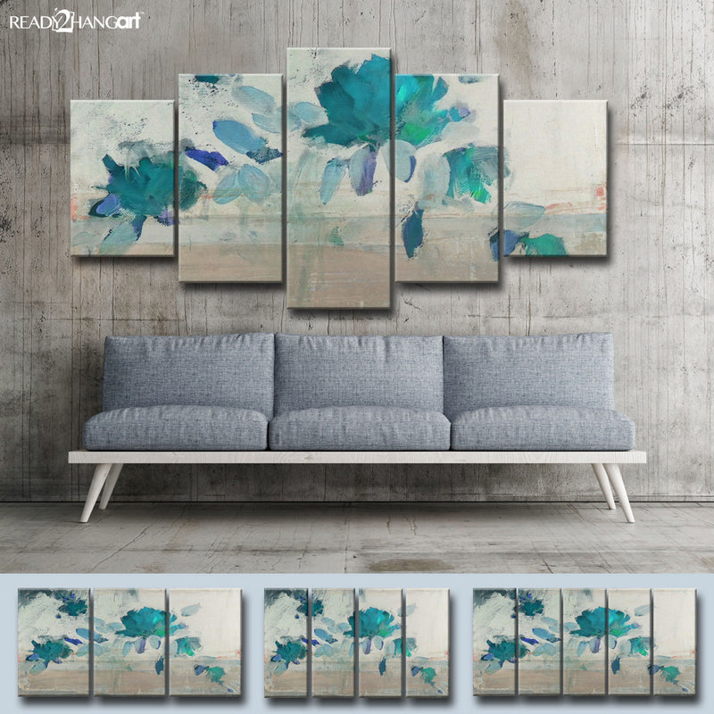 Painted Petals IV-B' Wrapped Canvas Wall Art