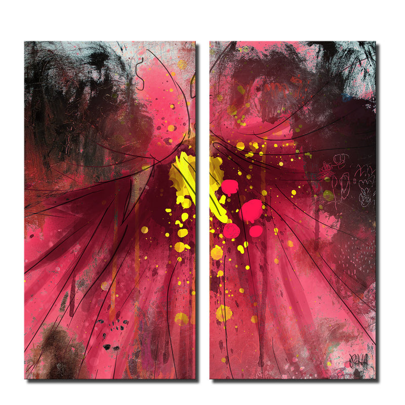 Painted Petals LV' Canvas Wall Art