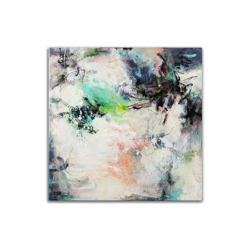 'Midnight and Lace' Wrapped Canvas Wall Art