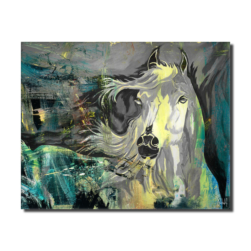 Equestrian Saddle Ink PSXIX' Canvas Wall Art