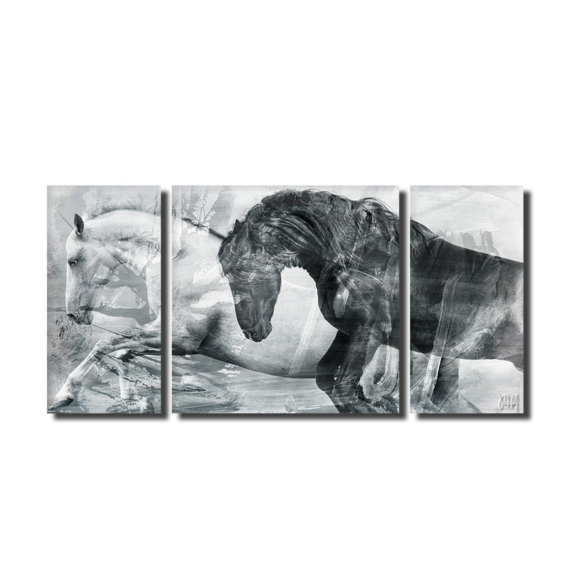 Equestrian Saddle Ink PSI' Canvas Wall Art