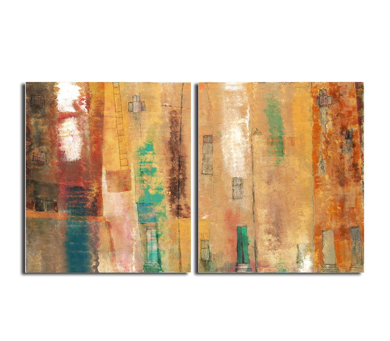 Smash XII' 2 Piece Wrapped Canvas Wall Art Set