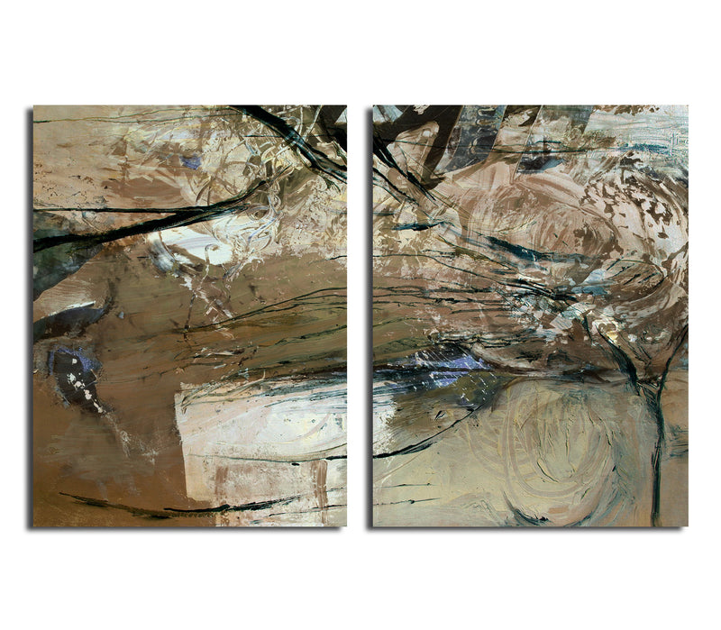 Smash XVIII' 2 Piece Wrapped Canvas Wall Art Set