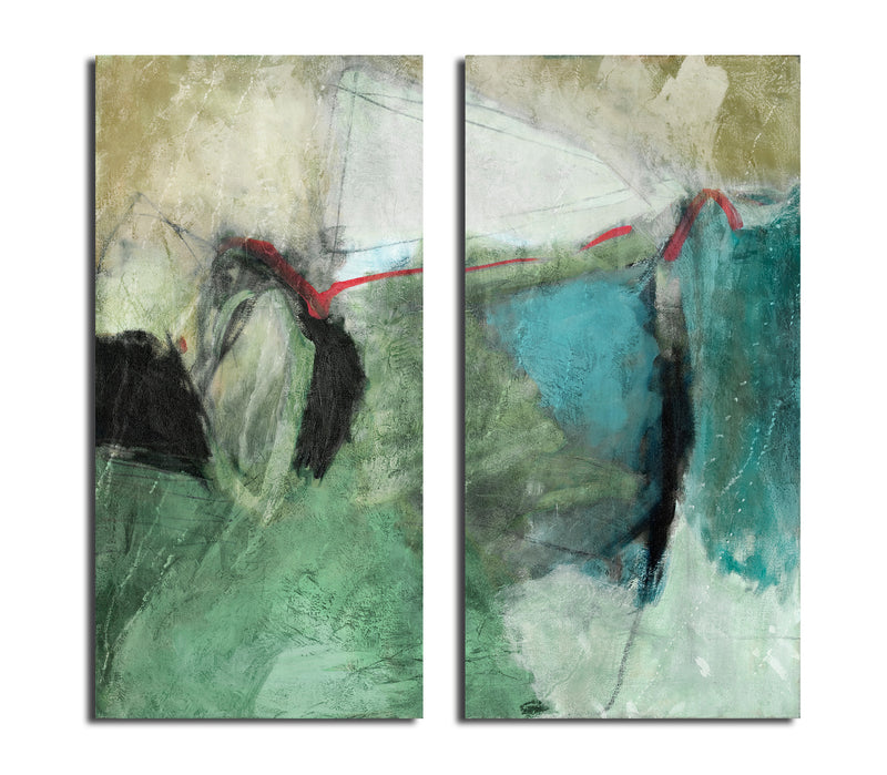 Smash V' 2 Piece Wrapped Canvas Wall Art Set